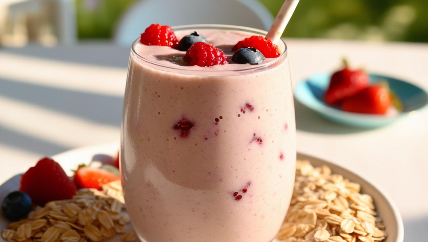 Smoothie de Frutas e Aveia