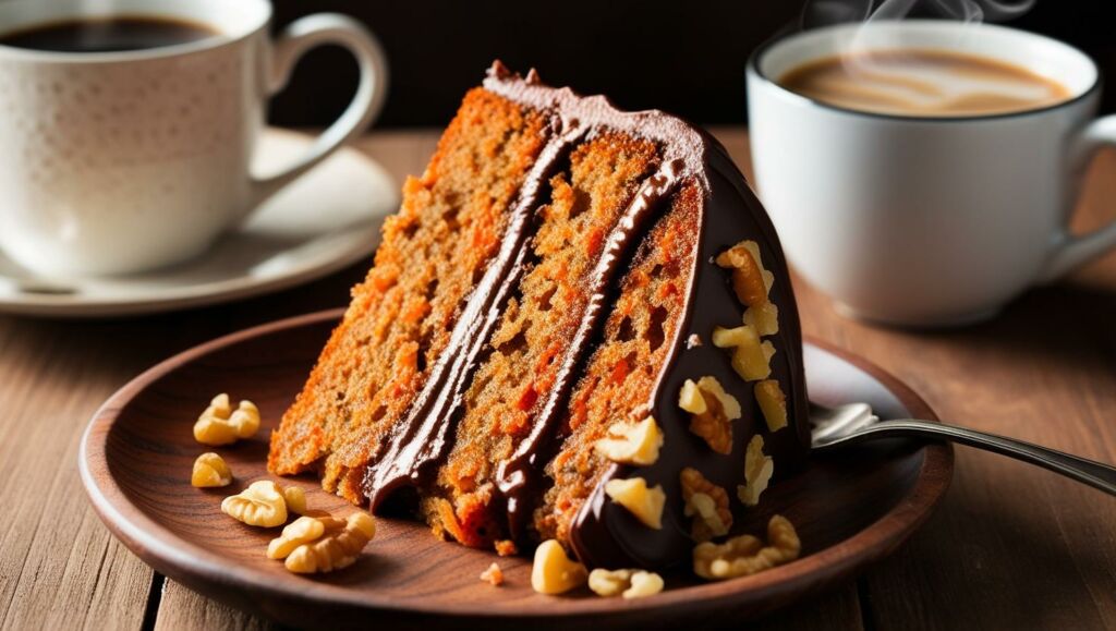 Bolo de Cenoura com Cobertura de Chocolate